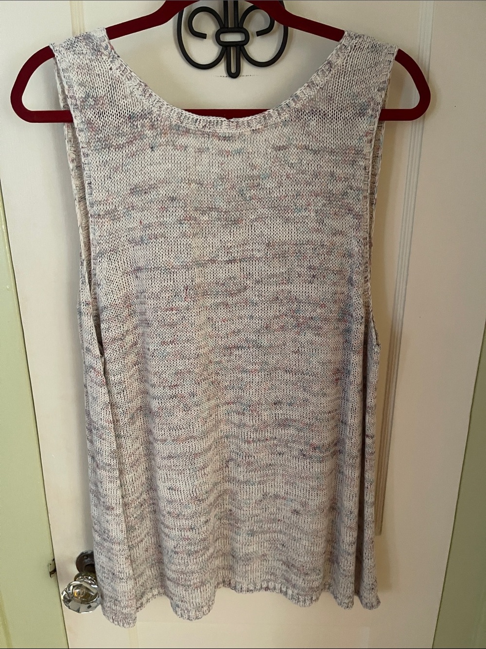 J. Jill Cream Speckled Knit V-Neck Sweater & Cardigan Set - Picture 4 of 5